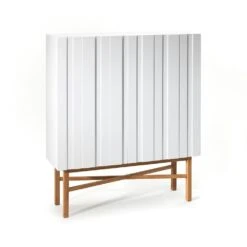 White Schrank, Weiss/ Eiche