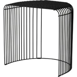 AYTM Curva Beistelltisch Pulverbeschichtet Stahl, Schwarz