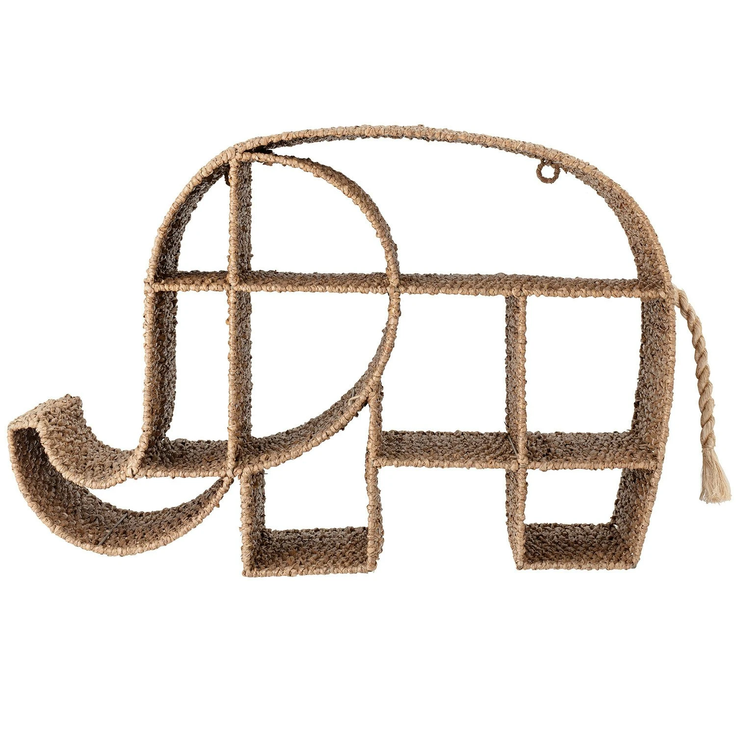 Bloomingville Elmar Bücherregal 90x61 Cm, Bankuan-Gras / Rattan 3 Bloomingville Elmar Bücherregal 90x61 Cm, Bankuan-Gras / Rattan