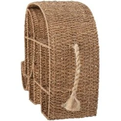 Bloomingville Elmar Bücherregal 90x61 Cm, Bankuan-Gras / Rattan 10 Bloomingville Elmar Bücherregal 90x61 Cm, Bankuan-Gras / Rattan -Möbelgeschäft bloomingville elmar bookcase nature bankuan grass 3