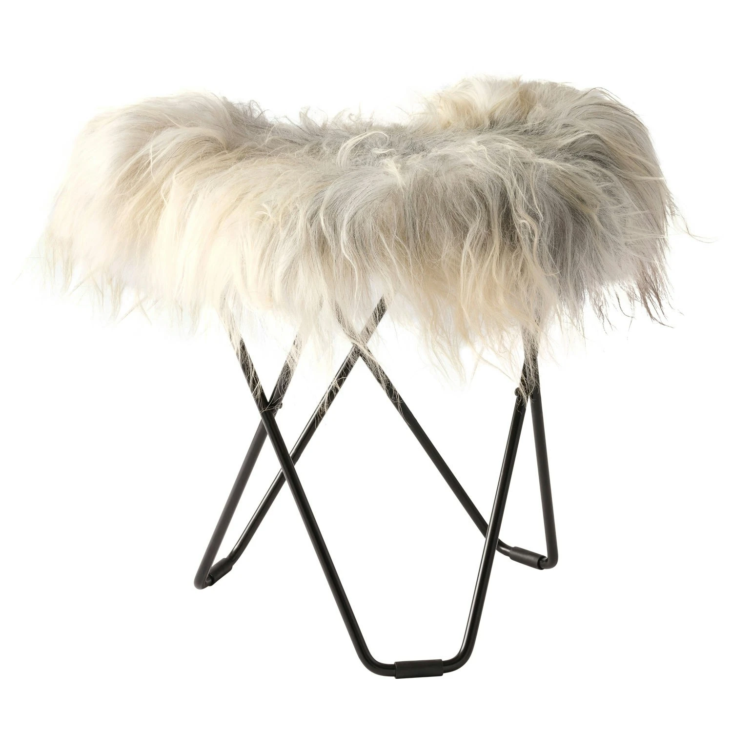 Flying Goose Iceland Hocker, Schwarz/ Wild Grau 6 Flying Goose Iceland Hocker, Schwarz/ Wild Grau – Bild 4