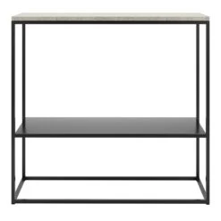 Marvelous Sideboard 90x80 Cm, Jura-Kalkstein / Schwarz