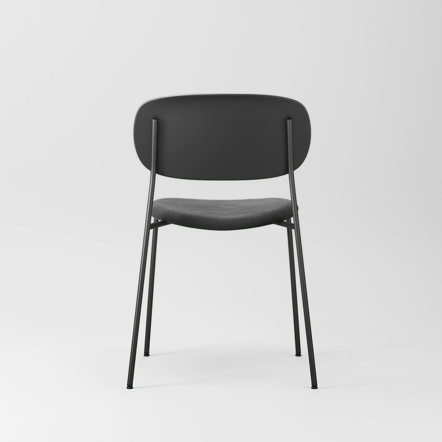 Note Stuhl, Schwarz / Schwarz Samt 6 Note Stuhl, Schwarz / Schwarz Samt – Bild 4