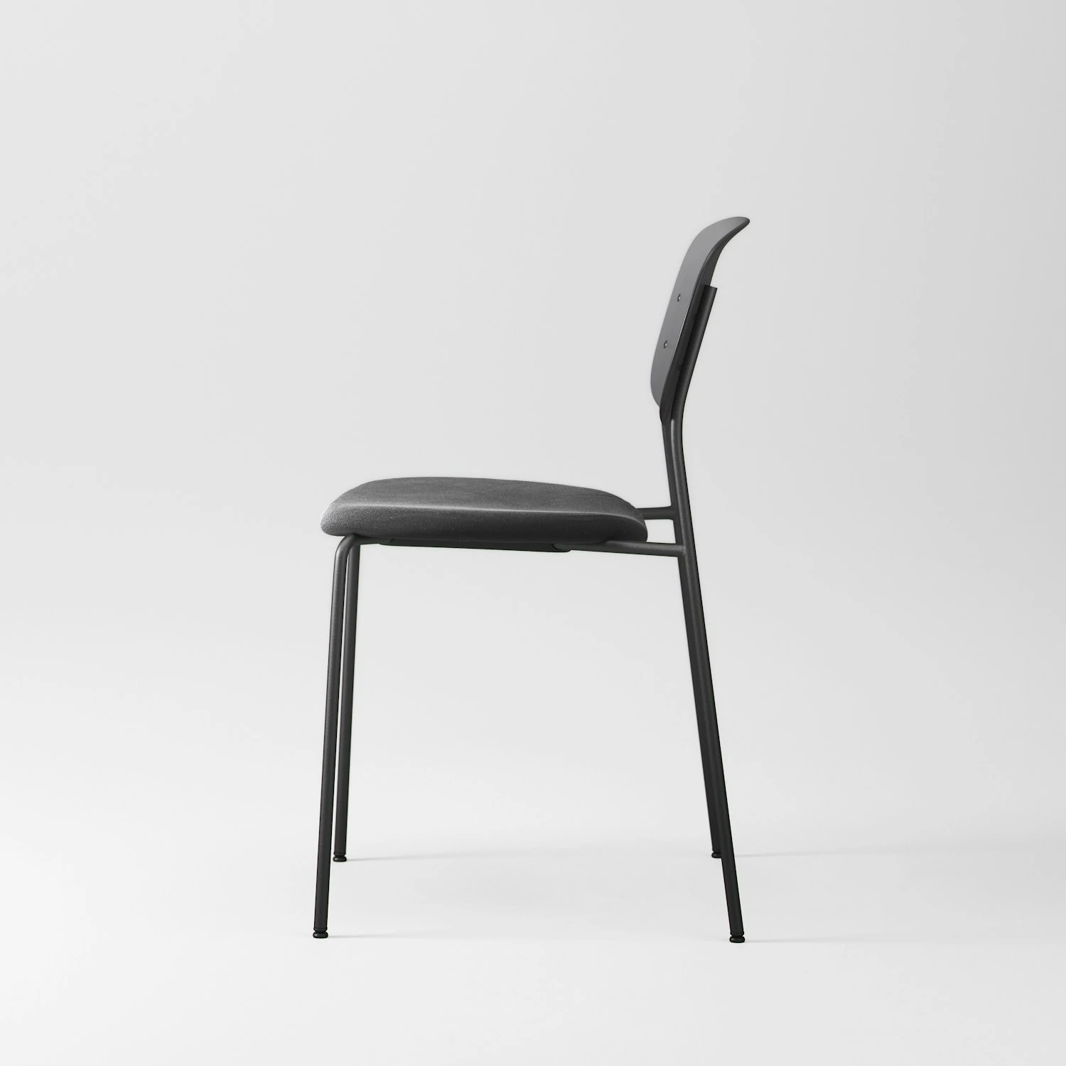 Note Stuhl, Schwarz / Schwarz Samt 7 Note Stuhl, Schwarz / Schwarz Samt – Bild 5