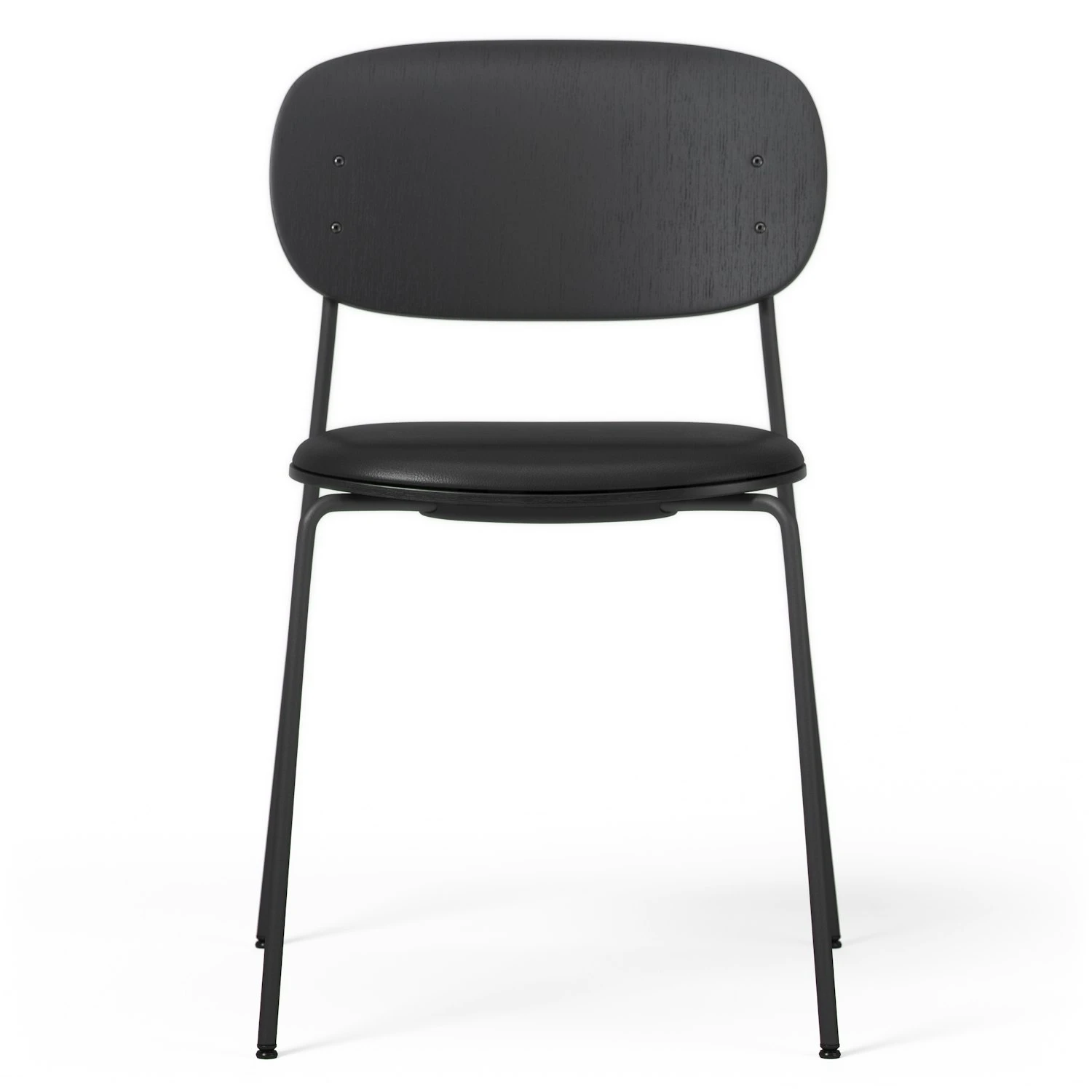 Note Stuhl Schwarz, Schwarz Leder / Schwarz Eiche 3 Note Stuhl Schwarz, Schwarz Leder / Schwarz Eiche