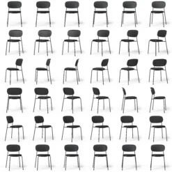 Note Stuhl Schwarz, Schwarz Leder / Schwarz Eiche 13 Note Stuhl Schwarz, Schwarz Leder / Schwarz Eiche -Möbelgeschäft decotique note stuhl 84