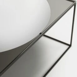 Observe Kaffeetisch 89x89 Cm, In Rauchfarbenem Glas / Eingefügt Spiegel -Möbelgeschäft decotique observe coffee table 89x89 cm 12