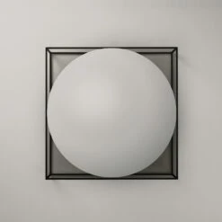 Observe Kaffeetisch 89x89 Cm, In Rauchfarbenem Glas / Eingefügt Spiegel -Möbelgeschäft decotique observe coffee table 89x89 cm 13