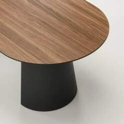 Social Esstisch Walnussholz / Schwarz Eiche, 220 Cm -Möbelgeschäft decotique social esstisch walnussholz schwarz eiche 6