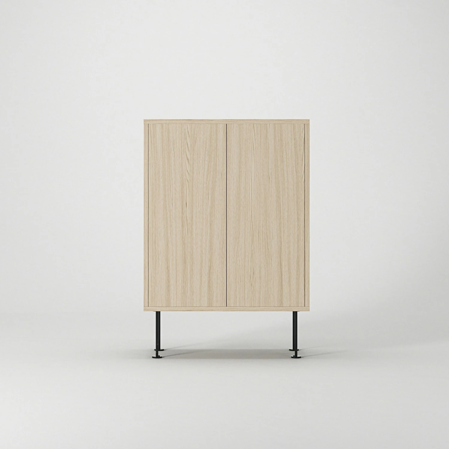 Vogue 64 Schränkchen, White Pigmented Oak / Schwarz 4 Vogue 64 Schränkchen, White Pigmented Oak / Schwarz – Bild 2