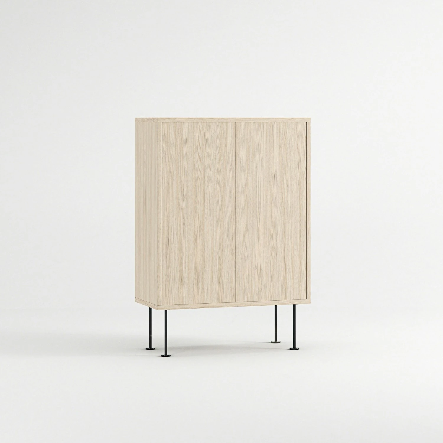 Vogue 64 Schränkchen, White Pigmented Oak / Schwarz 5 Vogue 64 Schränkchen, White Pigmented Oak / Schwarz – Bild 3