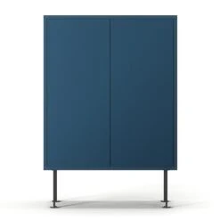Vogue 64 Cabinet, Dark Blue / Black