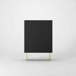 Vogue 64 Schränkchen, Anthrazit / Messing -Möbelgeschäft decotique vogue 64 schrankchen 37