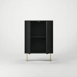 Vogue 64 Schränkchen, Anthrazit / Messing -Möbelgeschäft decotique vogue 64 schrankchen 39