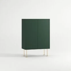 Vogue 64 Schränkchen, Grün / Messing -Möbelgeschäft decotique vogue 64 schrankchen 61