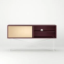 Vogue Fernsehbank 136 Messing-Schiebetüre Und Gestell, Weinrot/Weiß 12 Vogue Fernsehbank 136 Messing-Schiebetüre Und Gestell, Weinrot/Weiß -Möbelgeschäft decotique vogue fernsehbank 136 messing schiebeture und gestell 183