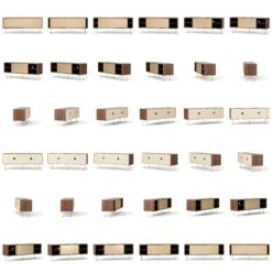 Vogue Fernsehbank 136 Messingtüren Und Messingbeine, Walnuss/Messing -Möbelgeschäft decotique vogue fernsehbank 136 messingturen und messingbeine 55