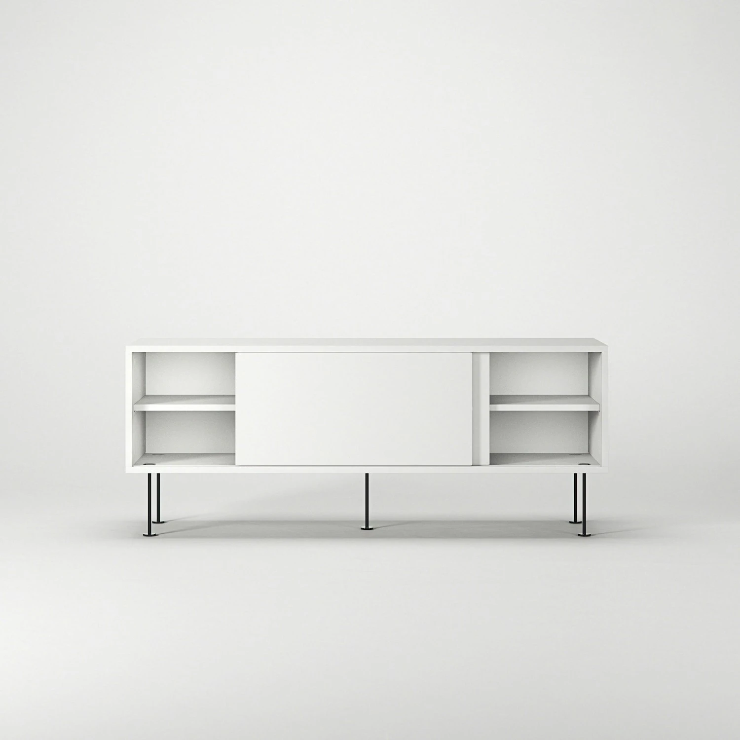 Vogue Medienbank Mit Beinen 136 Cm, Weiß / Schwarz 8 Vogue Medienbank Mit Beinen 136 Cm, Weiß / Schwarz – Bild 6