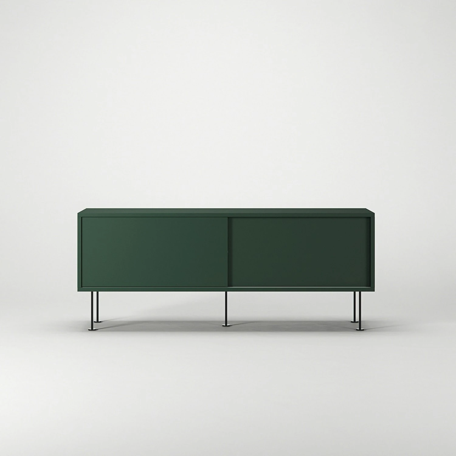 Vogue Medienbank Mit Beinen 136 Cm, Grün / Schwarz 4 Vogue Medienbank Mit Beinen 136 Cm, Grün / Schwarz – Bild 2