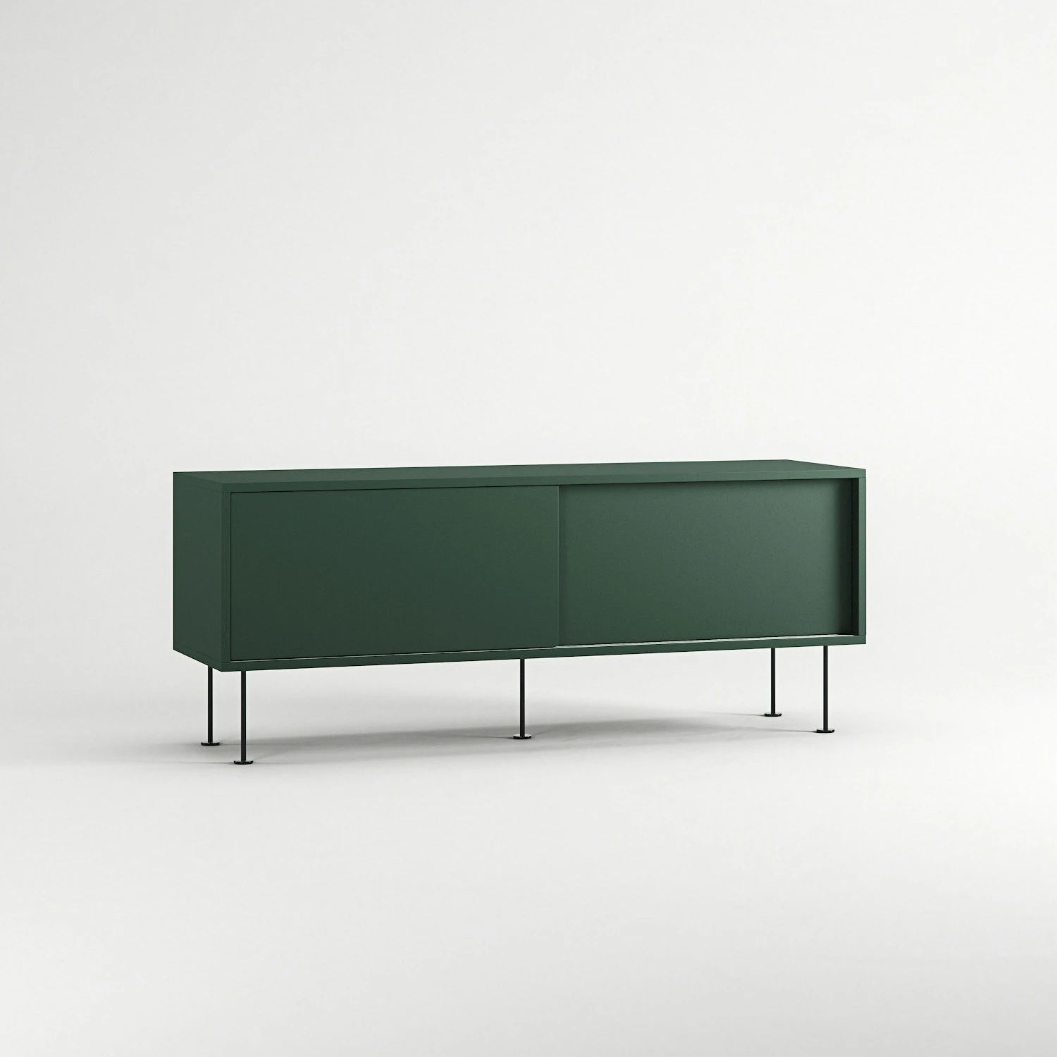 Vogue Medienbank Mit Beinen 136 Cm, Grün / Schwarz 5 Vogue Medienbank Mit Beinen 136 Cm, Grün / Schwarz – Bild 3