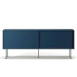 Vogue Medienbank Mit Beinen 136 Cm, Dunkelblau / Schwarz