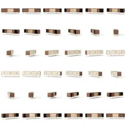 Vogue Lowboard 180 Cm, Walnuss/2W1B/Messing -Möbelgeschäft decotique vogue lowboard 180 cm messingfarbene schiebetur messing beine 20