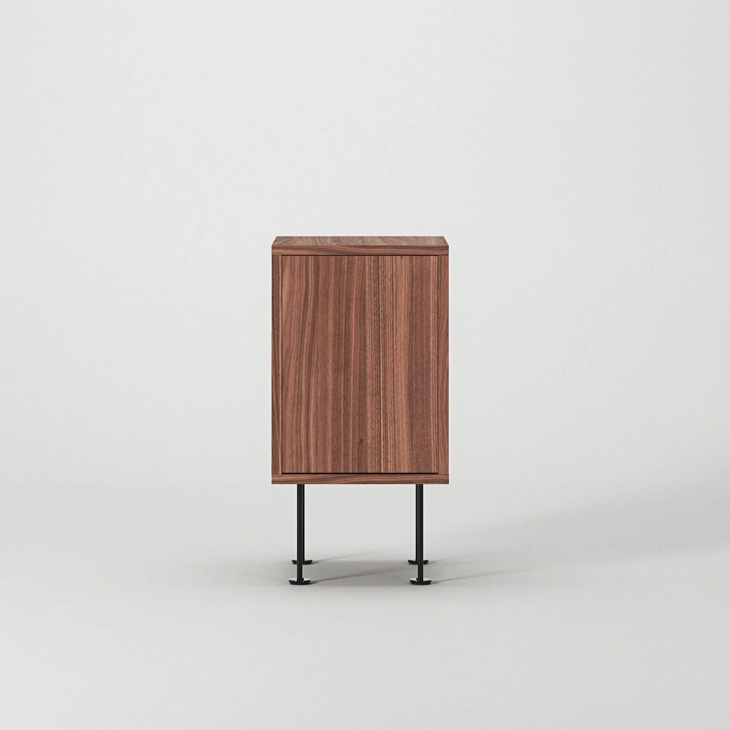 Vogue Nachttisch, Walnussfarben / Schwarz 4 Vogue Nachttisch, Walnussfarben / Schwarz – Bild 2