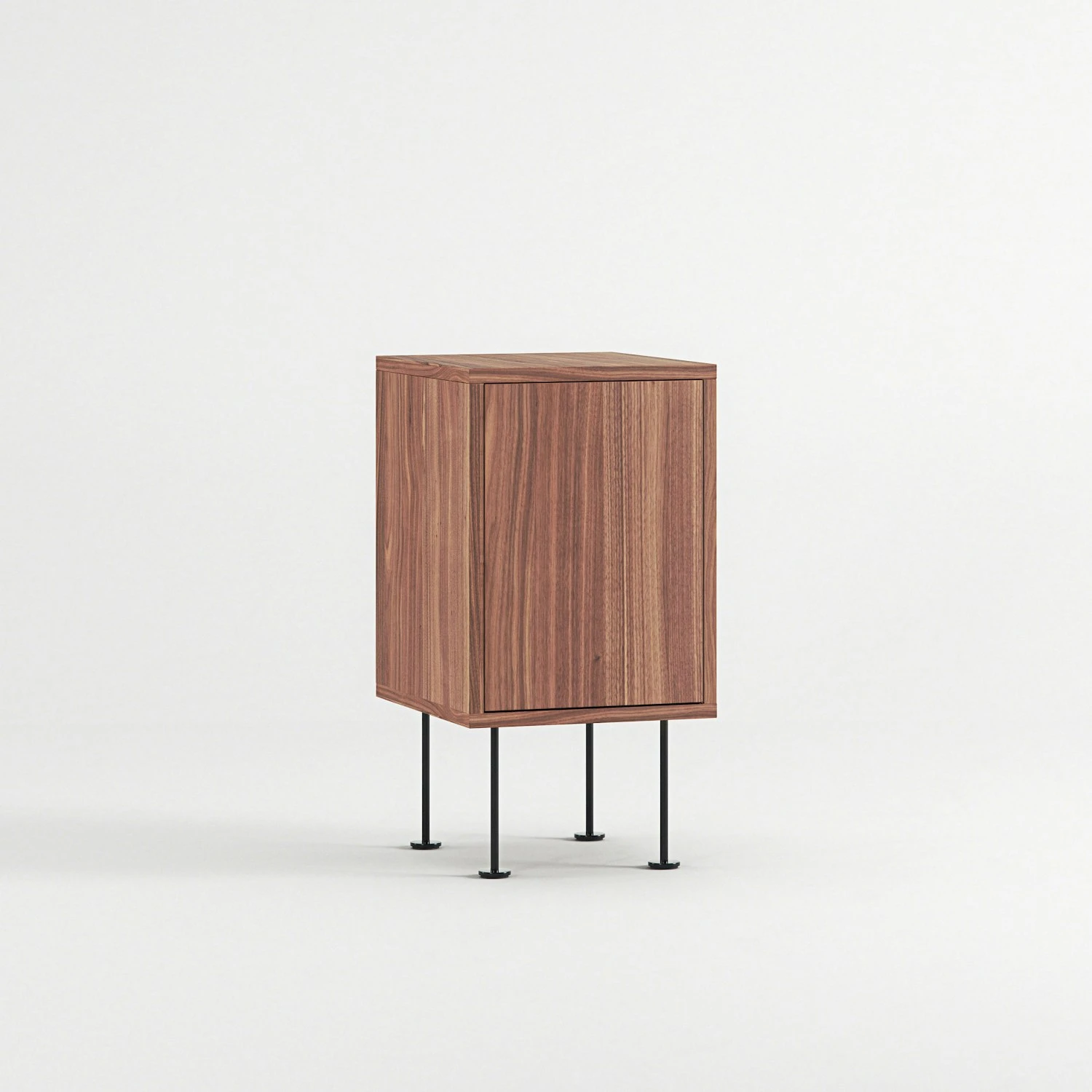 Vogue Nachttisch, Walnussfarben / Schwarz 5 Vogue Nachttisch, Walnussfarben / Schwarz – Bild 3