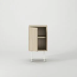 Vogue Nachttisch, White Pigmented Oak / Weiß -Möbelgeschäft decotique vogue nachttisch 129