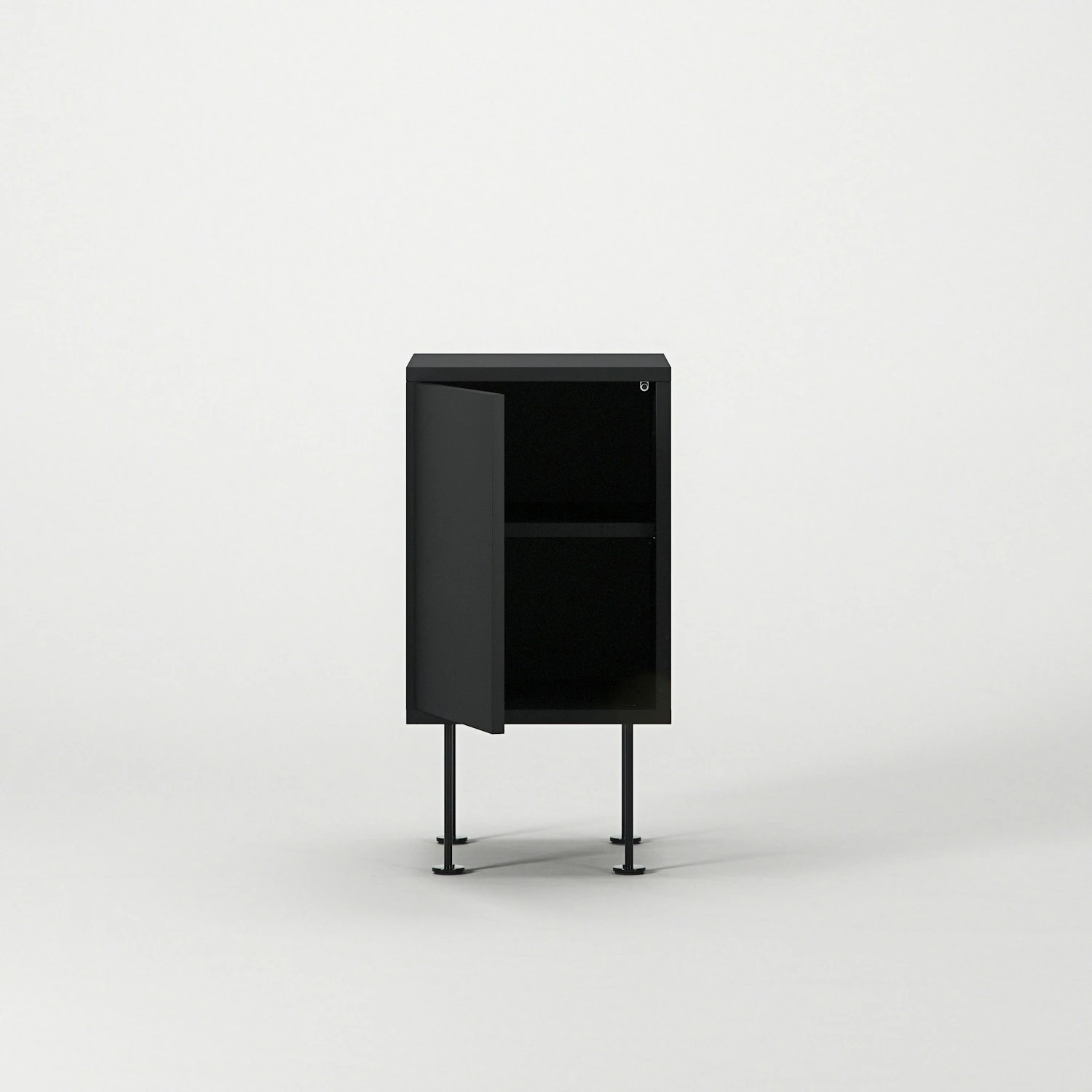 Vogue Nachttisch, Anthrazit / Schwarz 4 Vogue Nachttisch, Anthrazit / Schwarz – Bild 2