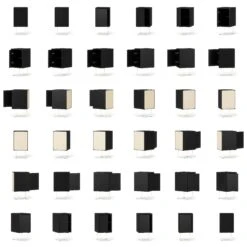 Vogue Nachttisch, Anthrazit / Weiß -Möbelgeschäft decotique vogue nachttisch 142