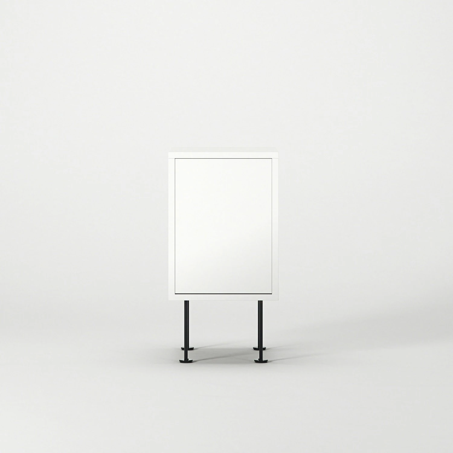 Vogue Nachttisch, Weiß / Schwarz 4 Vogue Nachttisch, Weiß / Schwarz – Bild 2