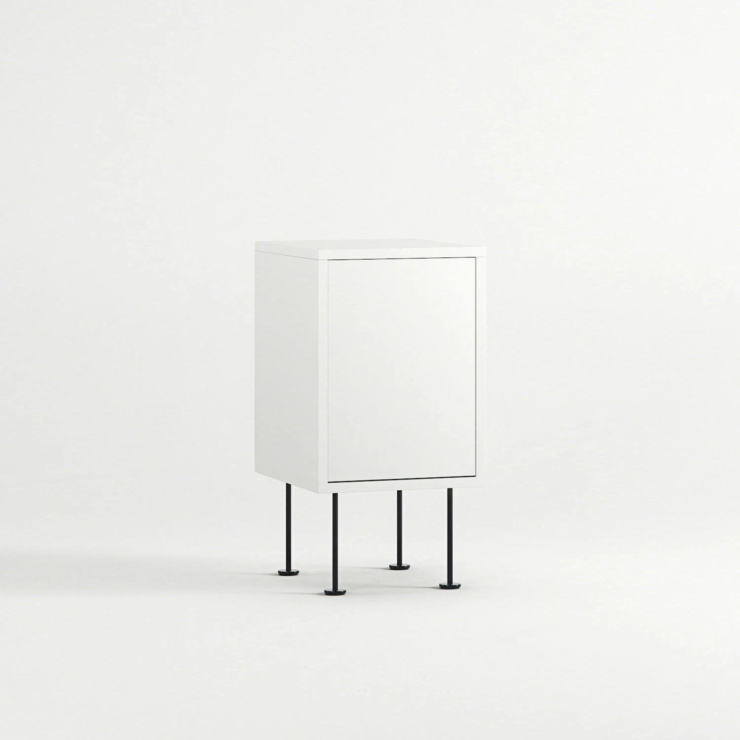 Vogue Nachttisch, Weiß / Schwarz 5 Vogue Nachttisch, Weiß / Schwarz – Bild 3