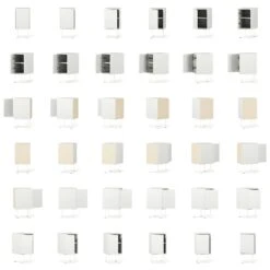 Vogue Nachttisch, Weiß / Weiß -Möbelgeschäft decotique vogue nachttisch 152