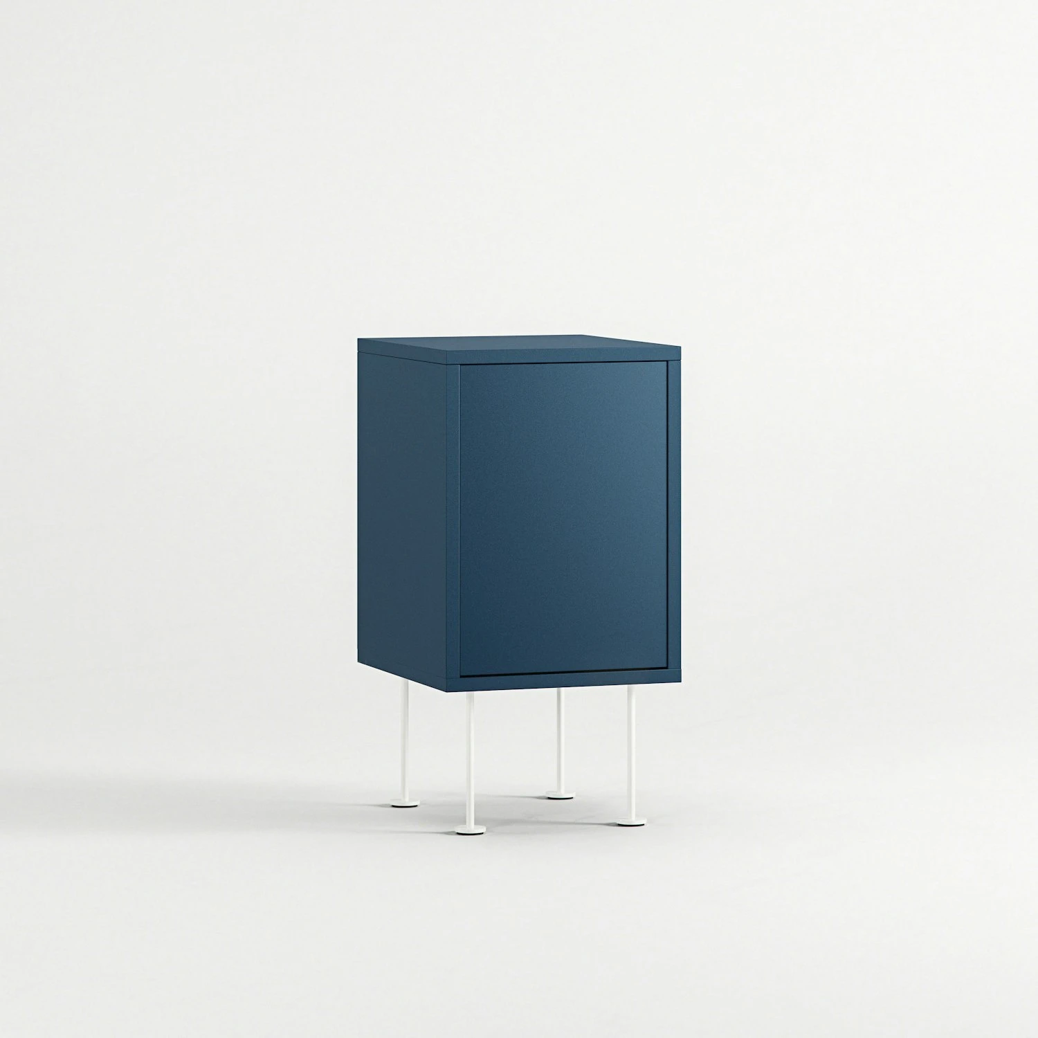 Vogue Nachttisch, Blau / Weiß 5 Vogue Nachttisch, Blau / Weiß – Bild 3