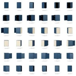 Vogue Nachttisch, Blau / Weiß 13 Vogue Nachttisch, Blau / Weiß -Möbelgeschäft decotique vogue nachttisch 164