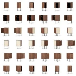 Vogue Nachttisch, Walnussfarben / Schwarz 12 Vogue Nachttisch, Walnussfarben / Schwarz -Möbelgeschäft decotique vogue nachttisch 167