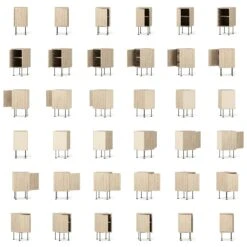 Vogue Nachttisch, White Pigmented Oak / Schwarz -Möbelgeschäft decotique vogue nachttisch 169