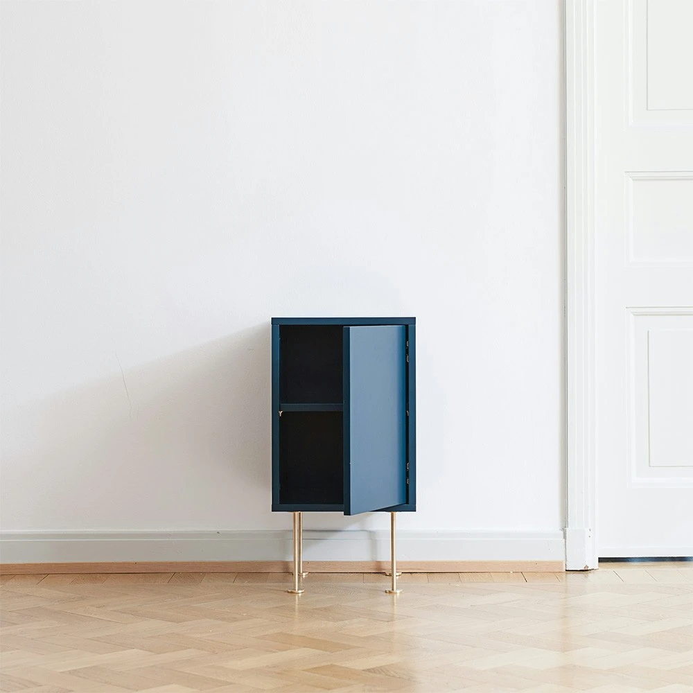 Vogue Nachttisch, Walnussfarben / Schwarz 8 Vogue Nachttisch, Walnussfarben / Schwarz – Bild 6