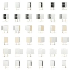 Vogue Nachttisch, Weiß / Messing -Möbelgeschäft decotique vogue nachttisch 34