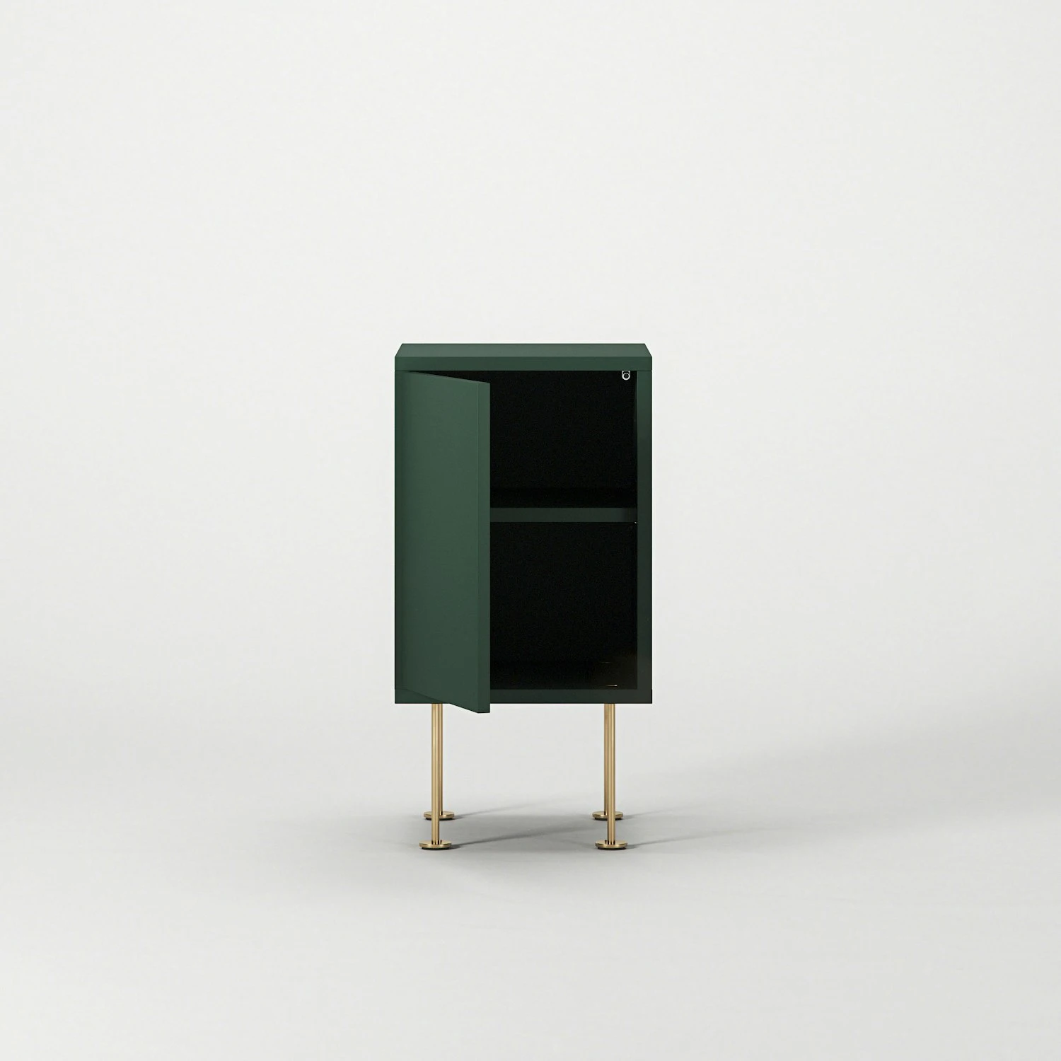Vogue Nachttisch, Grün / Messing 6 Vogue Nachttisch, Grün / Messing – Bild 4