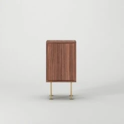 Vogue Nachttisch, Walnussfarben / Messing -Möbelgeschäft decotique vogue nachttisch 72