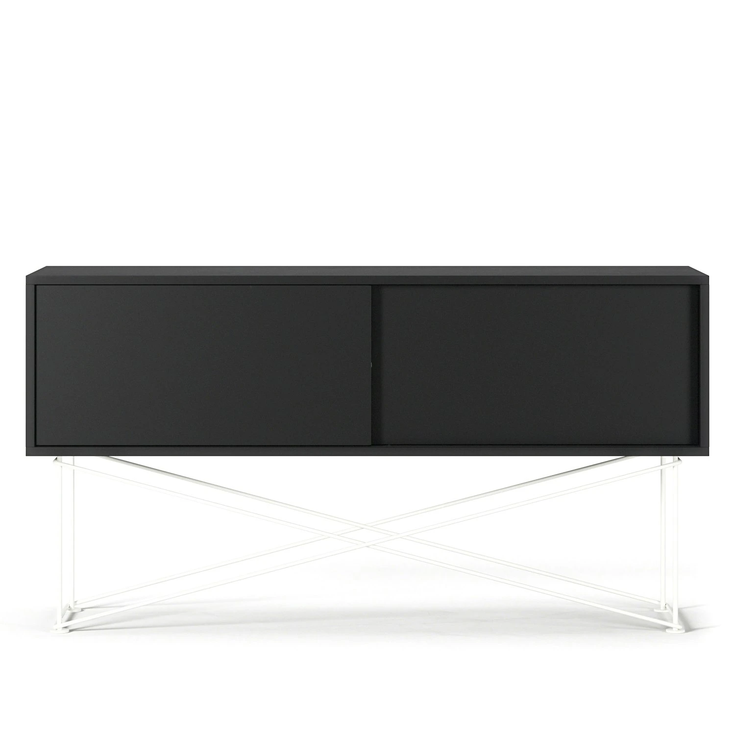 Vogue Sideboard 136 Cm, Antracit/2A/Weiß 3 Vogue Sideboard 136 Cm, Antracit/2A/Weiß