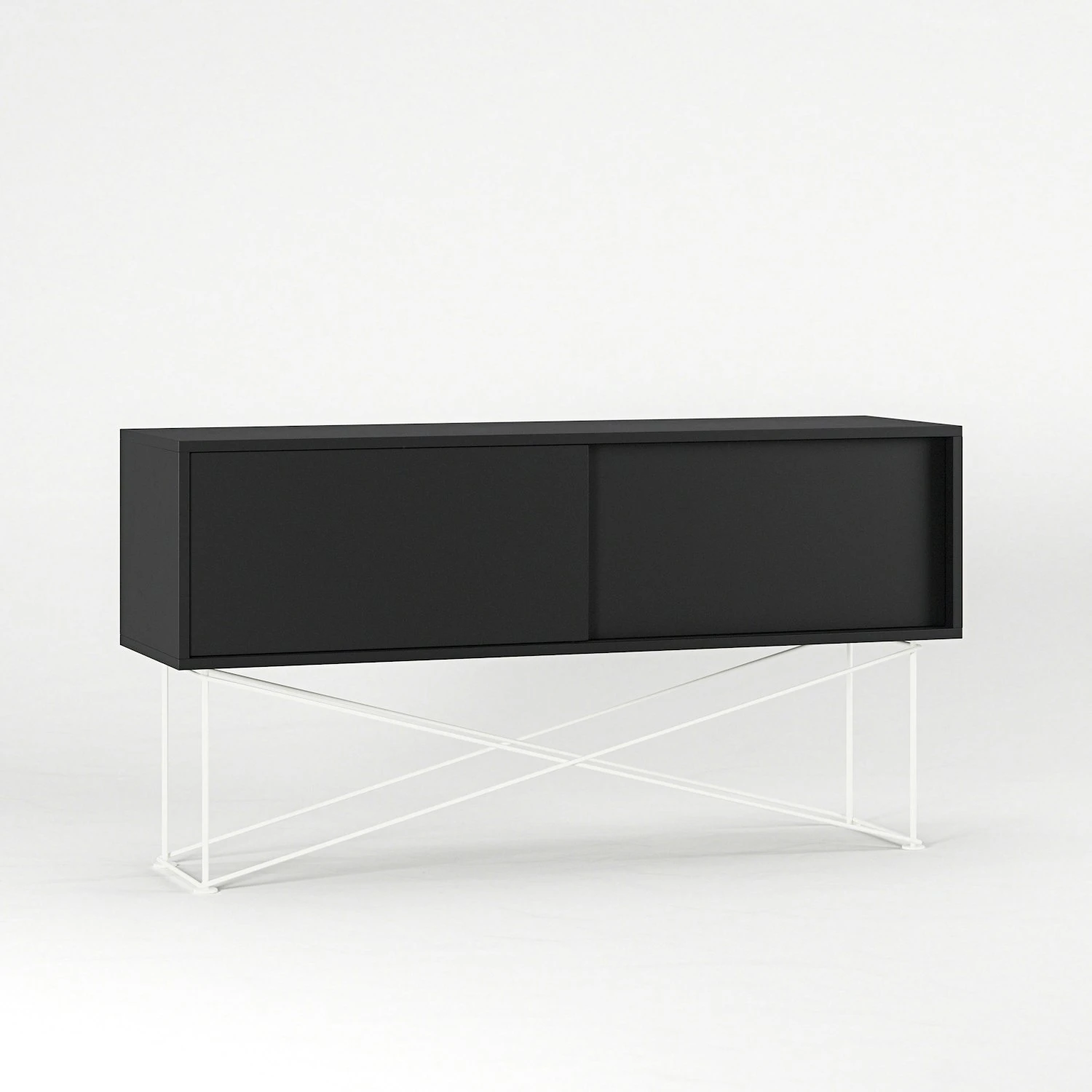 Vogue Sideboard 136 Cm, Antracit/2A/Weiß 5 Vogue Sideboard 136 Cm, Antracit/2A/Weiß – Bild 3