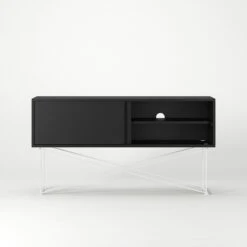 Vogue Sideboard 136 Cm, Antracit/2A/Weiß 12 Vogue Sideboard 136 Cm, Antracit/2A/Weiß -Möbelgeschäft decotique vogue sideboard 136 cm auf gestell 140