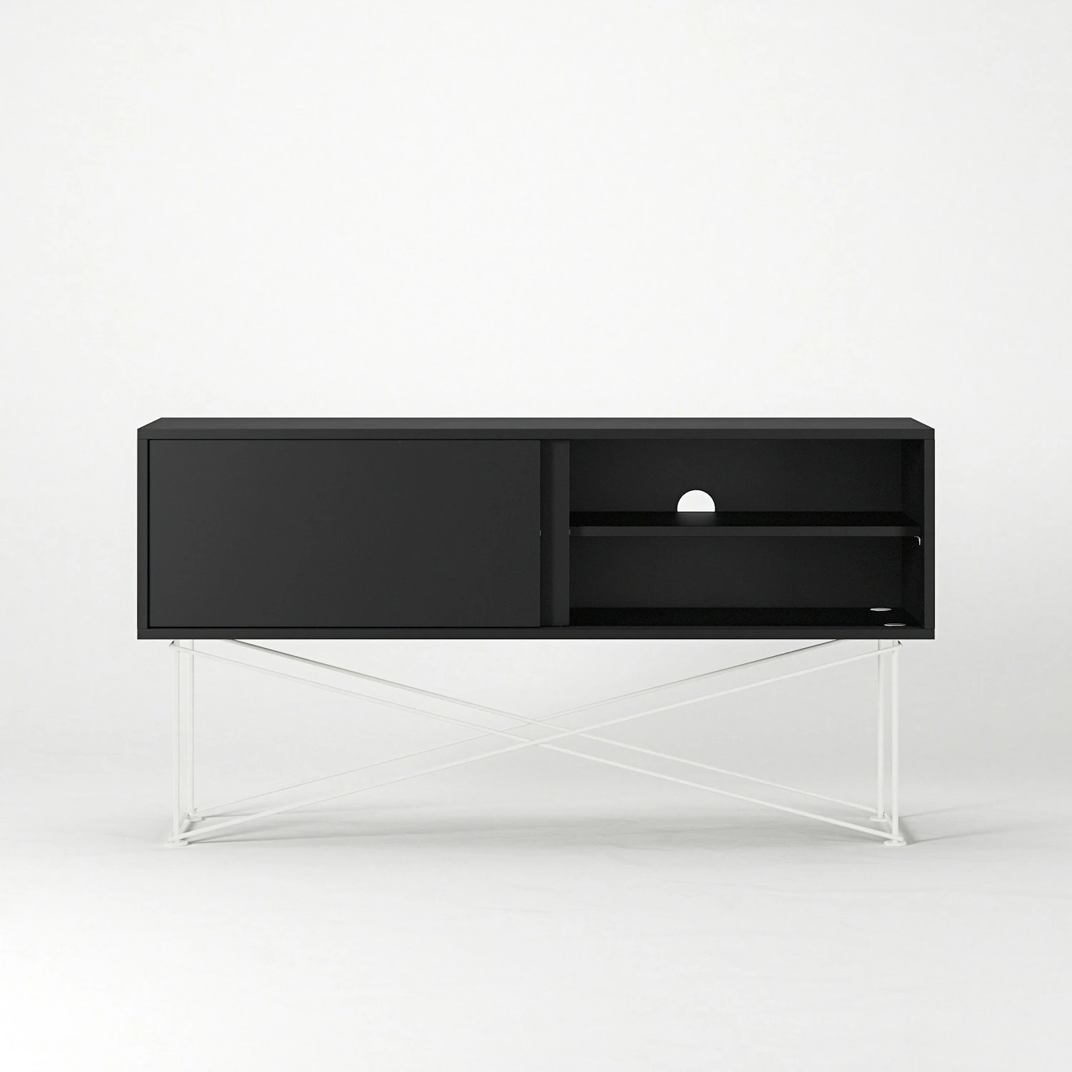 Vogue Sideboard 136 Cm, Antracit/2A/Weiß 7 Vogue Sideboard 136 Cm, Antracit/2A/Weiß – Bild 5