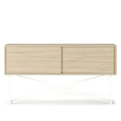 Vogue Sideboard 136 Cm, Weiß Eiche/Weiß
