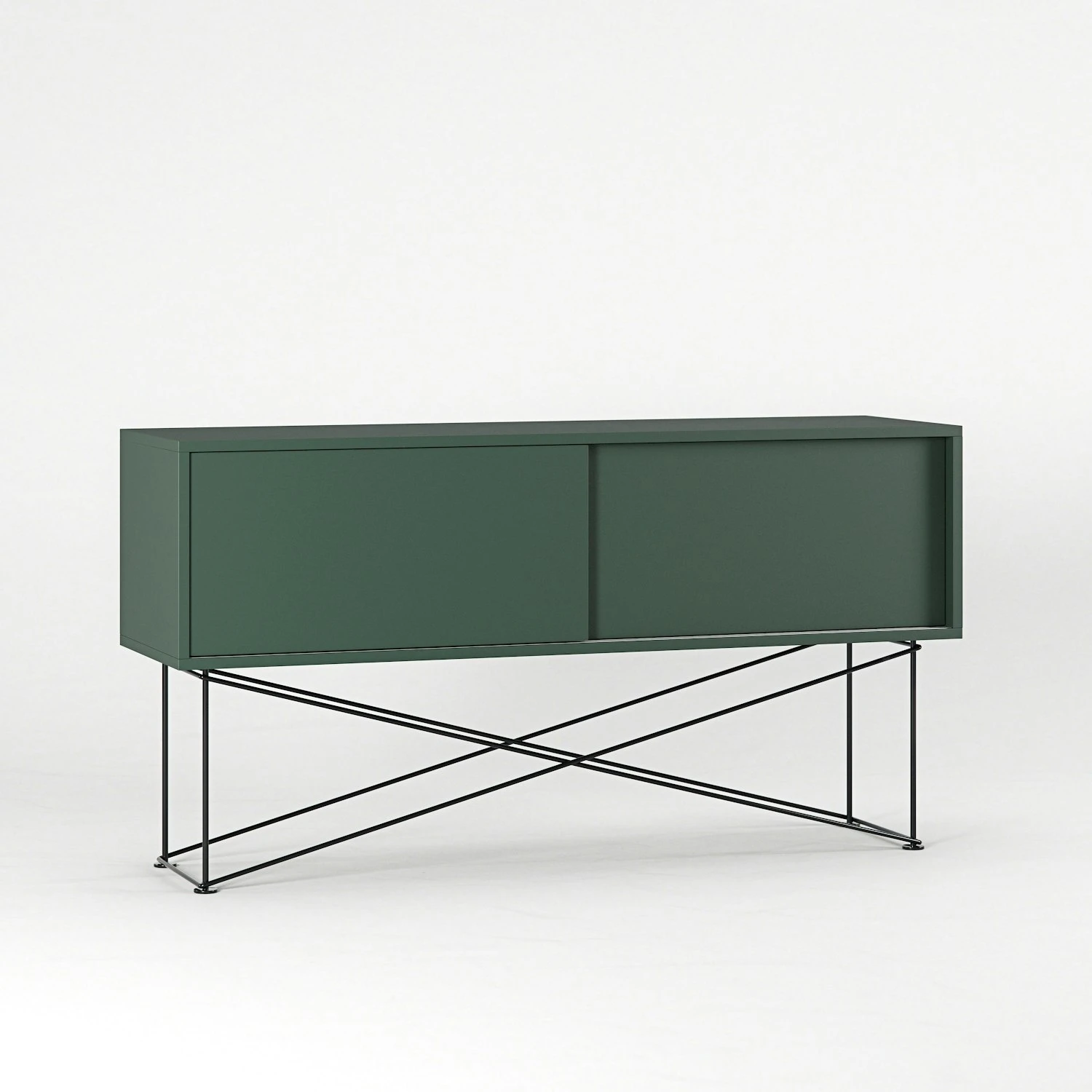 Vogue Sideboard 136 Cm, Grün/Schwarz 5 Vogue Sideboard 136 Cm, Grün/Schwarz – Bild 3