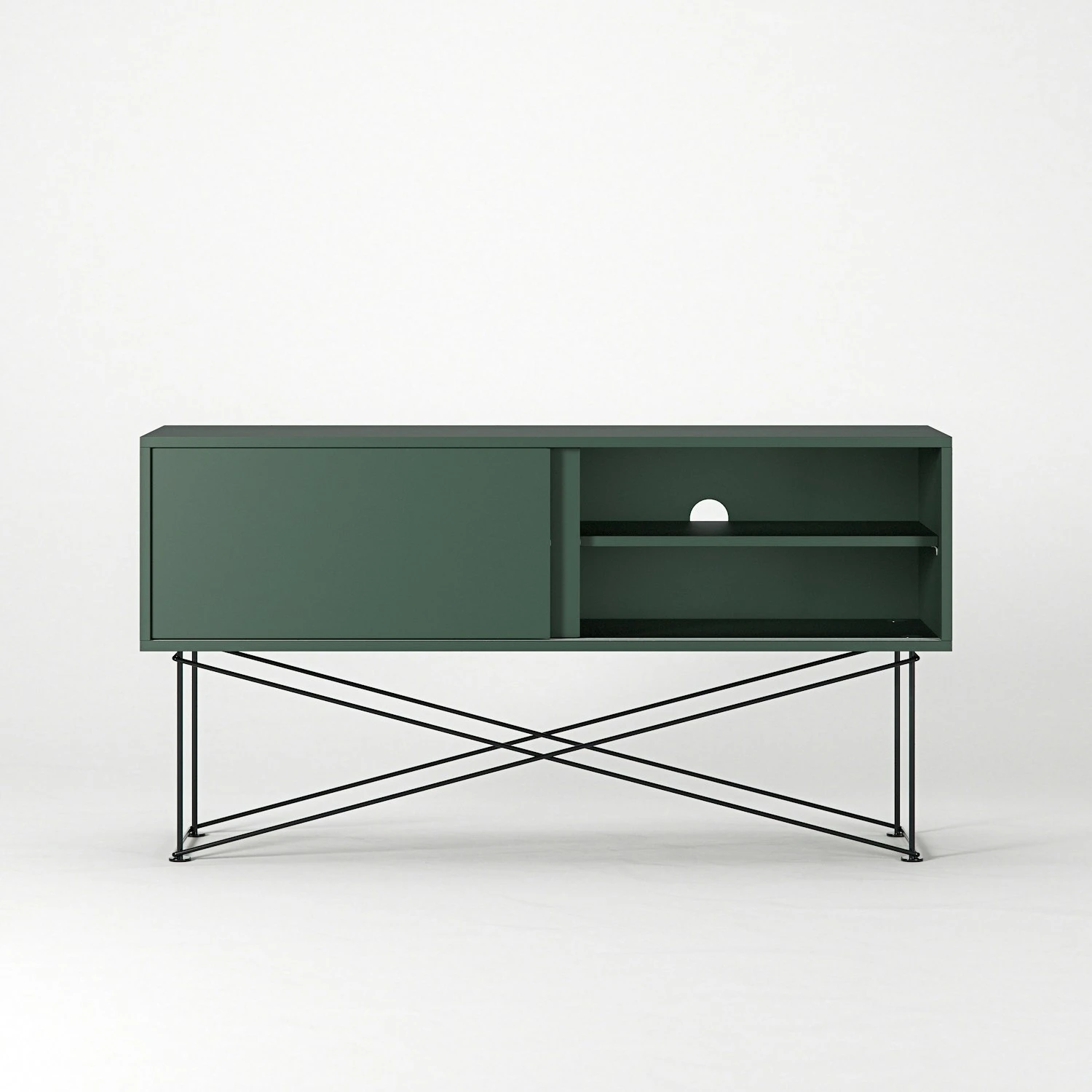 Vogue Sideboard 136 Cm, Grün/Schwarz 7 Vogue Sideboard 136 Cm, Grün/Schwarz – Bild 5