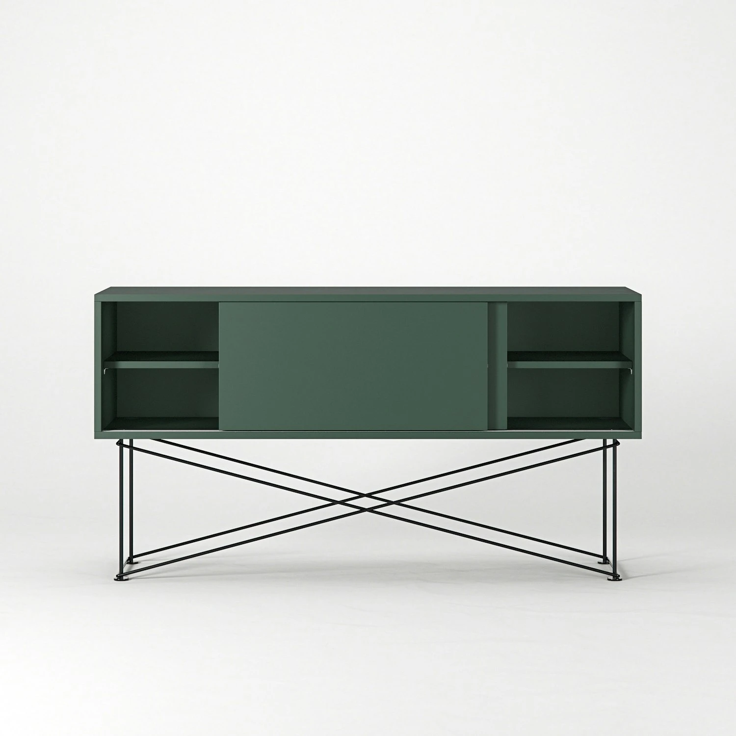 Vogue Sideboard 136 Cm, Grün/Schwarz 8 Vogue Sideboard 136 Cm, Grün/Schwarz – Bild 6